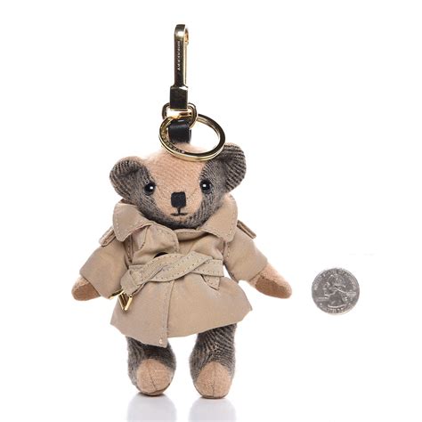 burberry key chain leather|burberry teddy bear keychain.